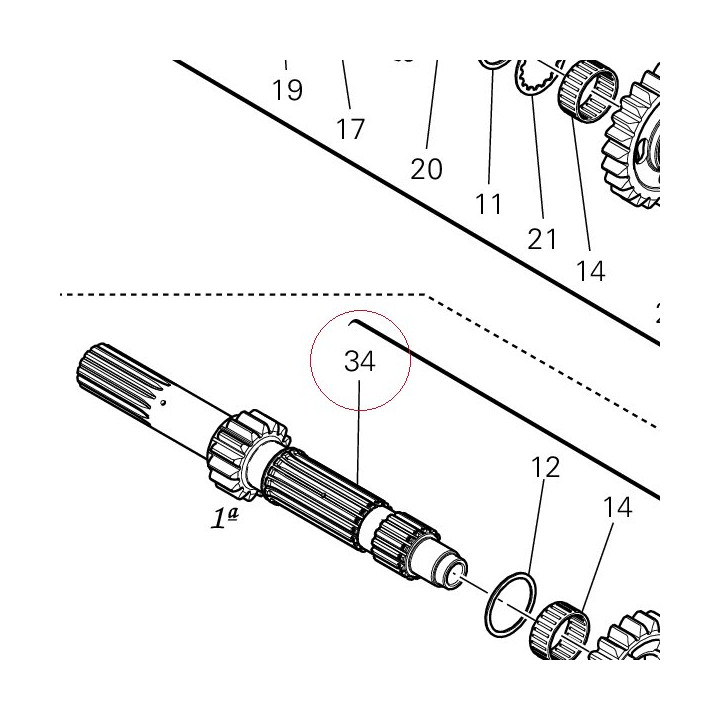 Main shaft 15021511D