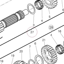 Complete main shaft 15021531A