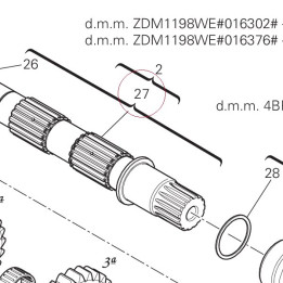 Lay shaft 15021542D