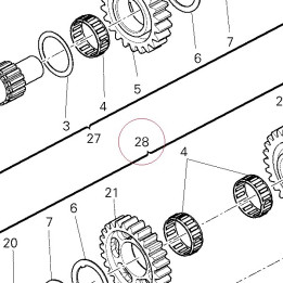 Complete lay shaft 15021551A