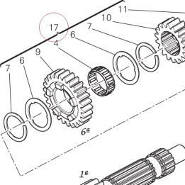 Complete main shaft 15021771A