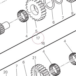 Complete main shaft 15021791A
