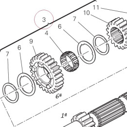 Complete main shaft 15021821A