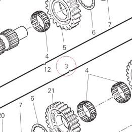 Complete lay shaft 15021941B