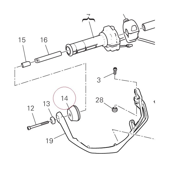 Balancer set, handle bar 15310301AA