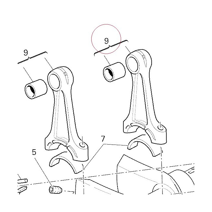 Connecting rod 15620431C