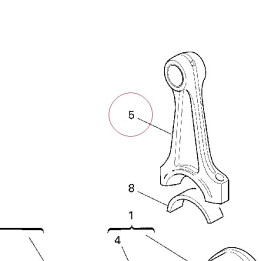 Connecting rod 15620621B