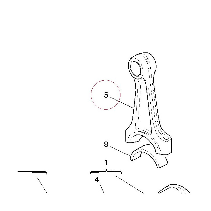 Connecting rod 15620621B