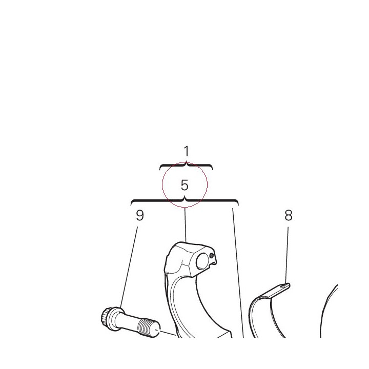Connecting rod 15620671CB