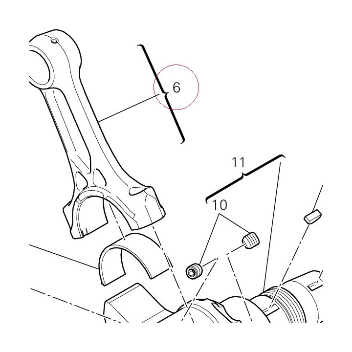 Connecting rod 15620881CA