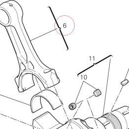 Connecting rod 15620881CC