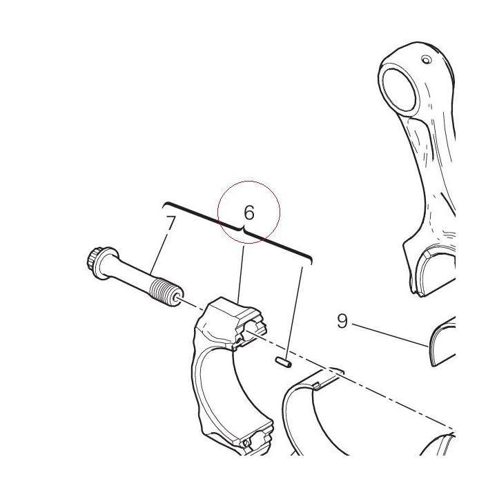 Connecting rod 15620961DA