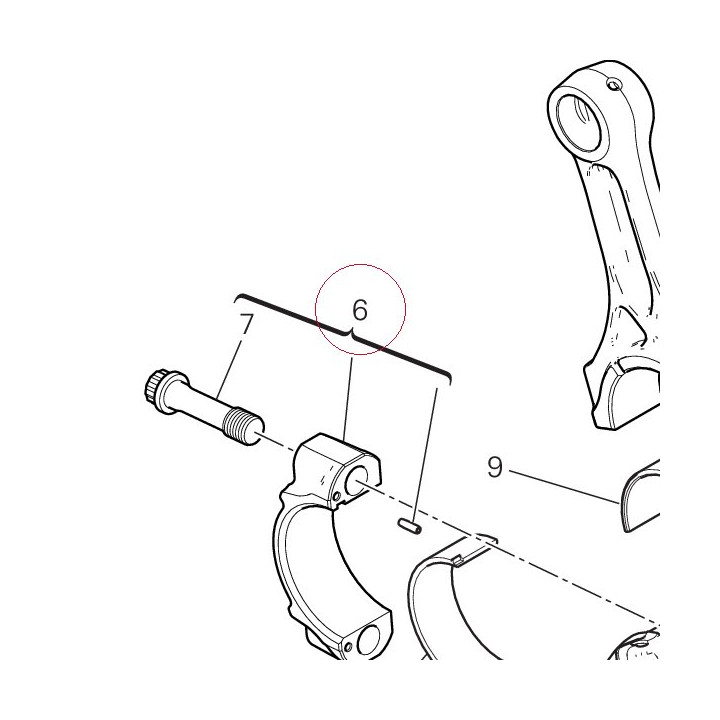 Connecting rod 15621071BC