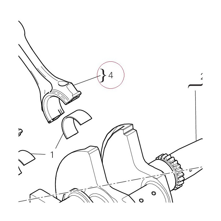 Connecting rod 15621141AC