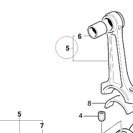 Connecting rods pair 15820061D