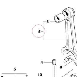 Connecting rods pair 15820071A