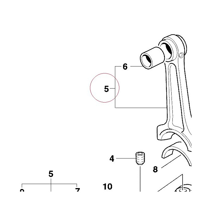 Connecting rods pair 15820071A
