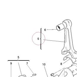Connecting rods pair 15820121A