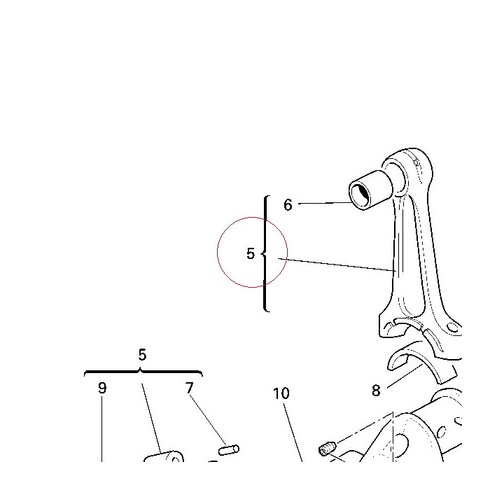 Connecting rods pair 15820121A