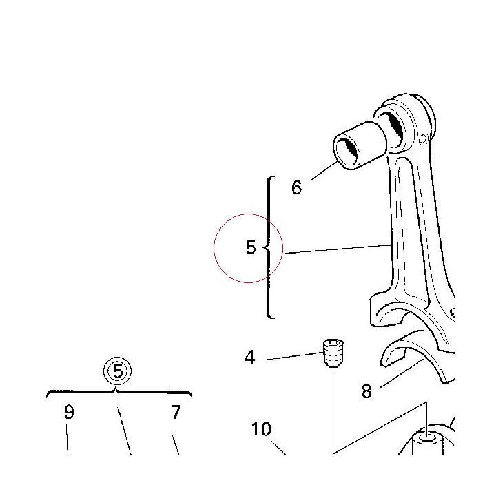 Connecting rods pair 15820181A