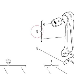 Connecting rods pair 15820202A