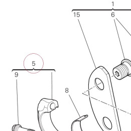 Connecting rods pair 15820271C