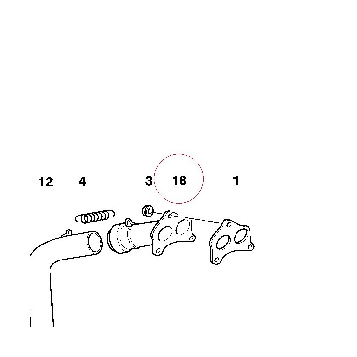 Exhaust manifold 16010441A