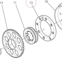 Flange starting clutch 16010571A