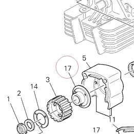 Ring, rear pulley 16010761A