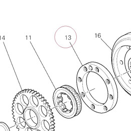 Flange starting clutch 16010971A