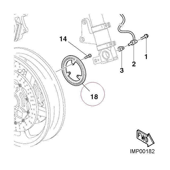 Front phonic wheel 16011101A