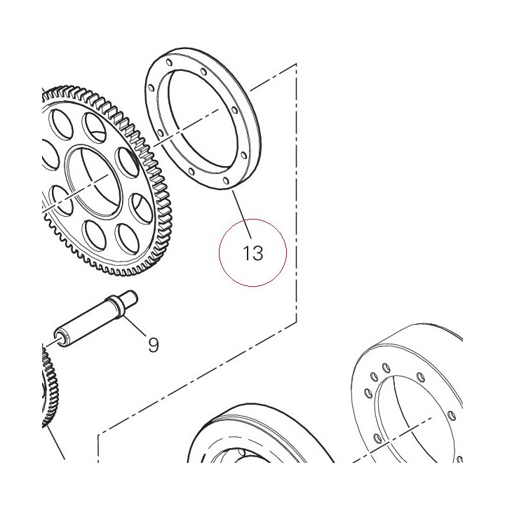 Flange starting clutch 16012121A