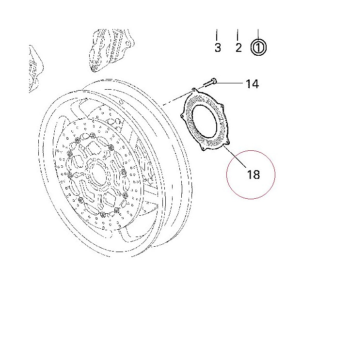Front phonic wheel 16012471A