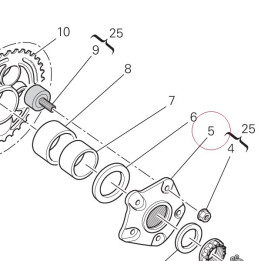 Rear sprocket flange 16020211C