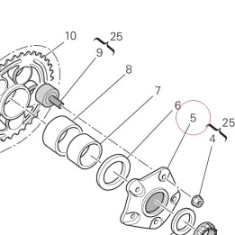 Rear sprocket flange 16020841A