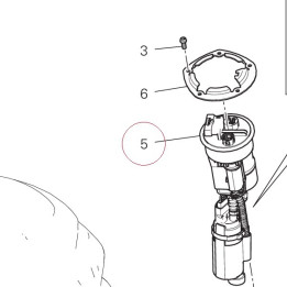 Fuel pump 16024311B