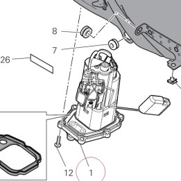 Bracket, fuel pump 16024411A