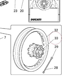 Hub, front wheel 16220271A