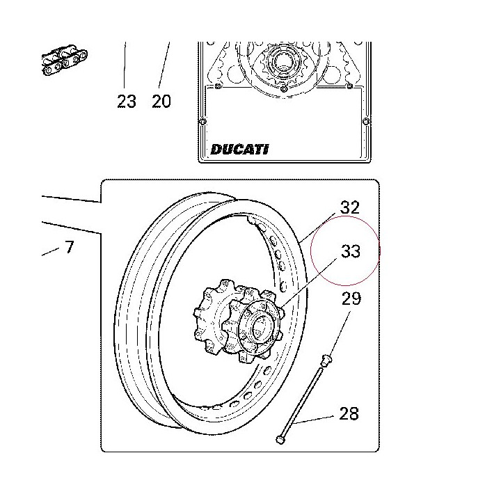 Hub, front wheel 16220271A