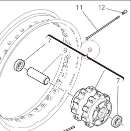 Hub, front wheel 16220591AA