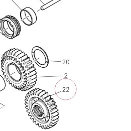 Primary drive front sprocket 17011472A