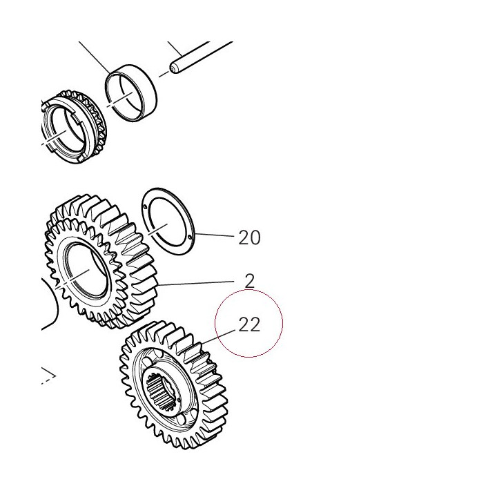 Primary drive front sprocket 17011472A