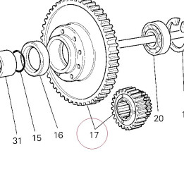 Primary driven gear complete 17020321A