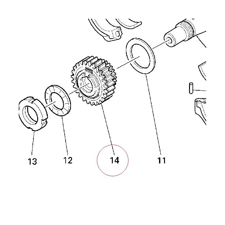 Gear, primary drive 17020771A