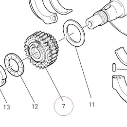 Primary drive gears set 17020811A