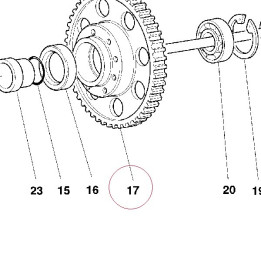 Primary driven gear complete 17020901A