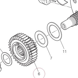 Primary drive front sprocket 17021251A