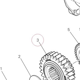 Primary drive front sprocket 17021262A