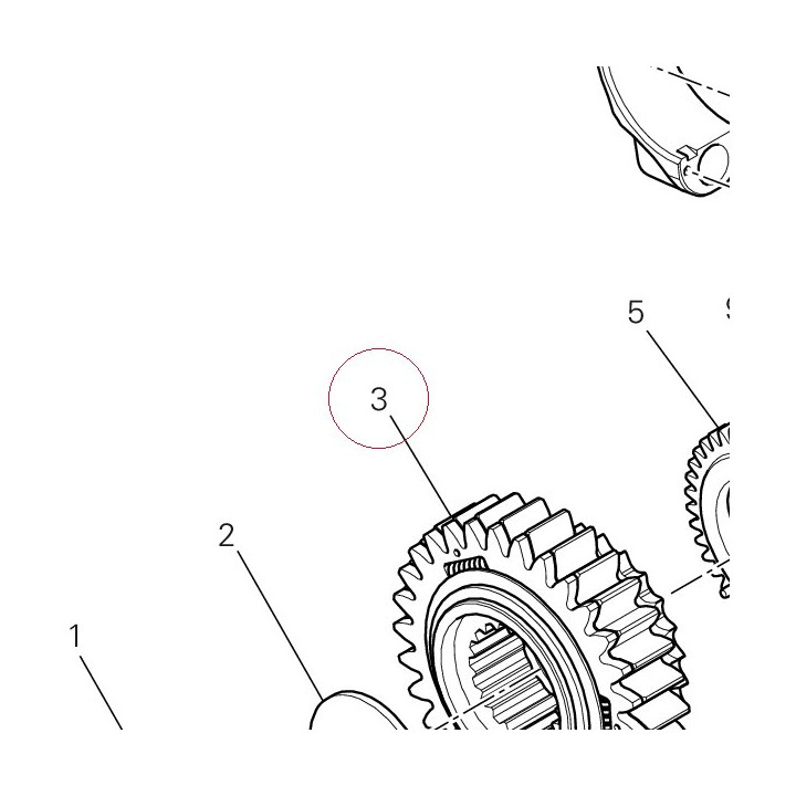 Primary drive front sprocket 17021262A