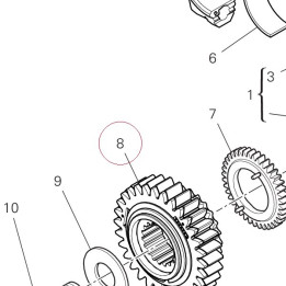Primary drive front sprocket 17021262B